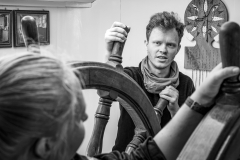 Two on the helm Two on the helm
