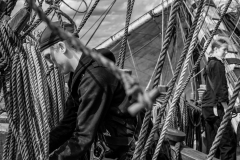 Crew working on deck