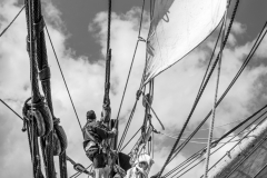 Look out watch on the bowsprit