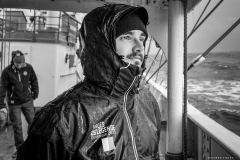 Enjoying the rain and the sea salt air