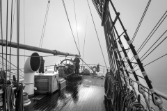 Helm shrouded in mist