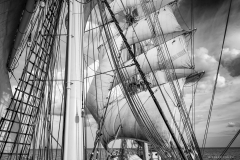 Full sail on the main mast