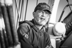 Captain on the bridge 